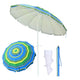 TheDisplayOutlet Beach Umbrella w/ Sand Anchor 7ft Tilt 12-Rib, Stripe Image