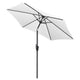 TheDisplayOutlet Patio Umbrella Tilt Metal 8ft 6-Rib, White Image