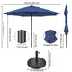 TheDisplayOutlet 13ft Outdoor Table Umbrella with Concrete Umbrella Base Image