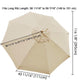 TheDisplayOutlet Patio Umbrella Canopy 10ft 8-Rib, Beige Image