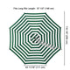 TheDisplayOutlet Patio Umbrella Canopy 10ft 8-Rib, Green White Image