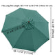 TheDisplayOutlet Patio Umbrella Canopy 10ft 8-Rib, Forest Green Image