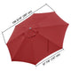 TheDisplayOutlet Patio Umbrella Canopy 13ft 8-Rib, Mango Mojito Image
