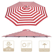 TheDisplayOutlet Patio Umbrella Canopy 8ft 8-Rib Image