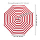 Patio Umbrella Canopy 8ft 8-Rib