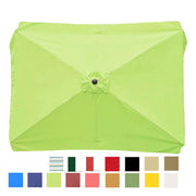 Rectangular Patio Umbrella Canopy 10x6.5ft 6-Rib