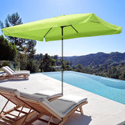 Rectangular Patio Umbrella Canopy 10x6.5ft 6-Rib