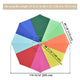 TheDisplayOutlet Patio Umbrella Canopy 10ft 8-Rib, Rainbow Image