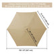 TheDisplayOutlet Patio Umbrella Canopy 9ft 6-Rib, Khaki Image