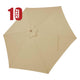 TheDisplayOutlet Patio Umbrella Canopy 9ft 6-Rib, Khaki(10ct.) Image
