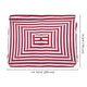 TheDisplayOutlet Rectangular Patio Umbrella Canopy 10x6.5ft 6-Rib, Red White Image
