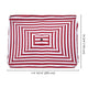 TheDisplayOutlet Rectangular Patio Umbrella Canopy 10x6.5ft 6-Rib, Red White Image