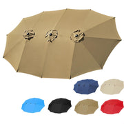 TheDisplayOutlet Rectangular Patio Umbrella Canopy 15x9ft 12-Rib Image
