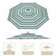 TheDisplayOutlet Patio Umbrella Canopy 9ft 8-Rib 3-Tiered Image