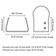 9/16"x9/16" PVC U-Channels Mounting 3ft 5ct/pk