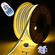 TheDisplayOutlet Outdoor Rope Light 2700K White Neon Strip RF Remote Image