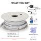Flexible Warm White Neon Rope Light 50' RF Remote