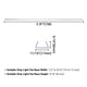 TheDisplayOutlet 5/16"x9/16" PVC U-Channels Mounting 3ft 5ct/pk Image