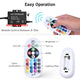 TheDisplayOutlet 100ft 120V Hardwire Outdoor Neon Rope Light RGBW App Music Sync RF Remote Image