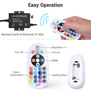 Outdoor Rope Light RGB Light Strip App Music Sync RF Remote