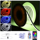 TheDisplayOutlet Outdoor Rope Light RGBW Neon Strip App Music Sync RF Remote, 50ft Image