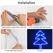 Outdoor Rope Light RGB Light Strip App Music Sync RF Remote