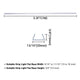 3/8"x11/16" PVC U-Channels Mounting 3ft 5ct/pk