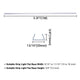 TheDisplayOutlet 3/8"x11/16" PVC U-Channels Mounting 3ft 5ct. - for RGBW Image