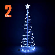 5' LED Lighted Xmas Spiral Tree