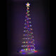 TheDisplayOutlet 6' LED Lighted Xmas Spiral Tree, RGBY, 1ct/pk Image