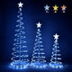 TheDisplayOutlet 3ct Lighted Spiral Xmas Trees Battery Powered 6ft 4ft 3ft Image