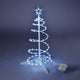 TheDisplayOutlet 2' Lighted Spiral Xmas Tree Battery Powered, Cool White Image