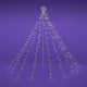 TheDisplayOutlet Christmas Tree Light with Pole & Star 9-String, 9ft RGBY Image