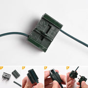 500ft Outdoor Electrical Zip-Cord Wire SPT-1 w/ Plugs & End Caps