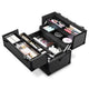 TheDisplayOutlet Portable Train Case with Trays Locks Image
