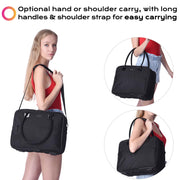 Portable Train Case with Divider Bags