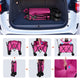 TheDisplayOutlet 225L Folding Wagon Cart Pink Wagon for Event TradeShow Image