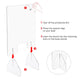 TheDisplayOutlet Sneeze Guards Desk Dividers 4-Panel 24"x24" Acrylic Image