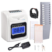 TheDisplayOutlet Time Puncher with 100 Monthly Weekly Cards & Holder Image