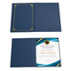 TheDisplayOutlet 8.5x11 Certificate Holders Navy Blue Cardboard 30ct/pk Image