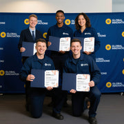 TheDisplayOutlet 8.5x11 Certificate Holders Navy Blue Cardboard 30ct/pk Image