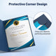 TheDisplayOutlet 8.5x11 Certificate Holders Navy Blue Cardboard 30ct/pk Image