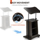 Adjustable Mobile Laptop Cart with Storage