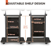 Adjustable Mobile Laptop Cart with Storage