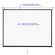 TheDisplayOutlet Instahibit Wall/Ceiling Mounted Pull Down Projector Screen 72" 4:3 Image