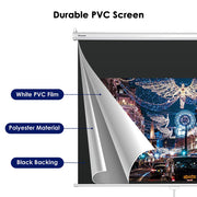 Instahibit Wall/Ceiling Mounted Pull Down Projector Screen 72" 16:9