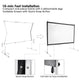 TheDisplayOutlet Portable Freestanding Front Projector Screen w/ Legs 100" 16:9 Image