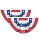 TheDisplayOutlet US Flag Bunting Patriotic Bunting, 2ct/pk Image