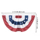 TheDisplayOutlet US Flag Bunting Patriotic Bunting Image