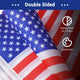 TheDisplayOutlet American Small Flag in Bulk 8"x5" Image